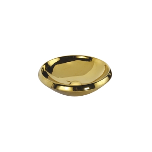 MN045. Mono Ø 45 cm Top Counter Washbasin – Gold Plated