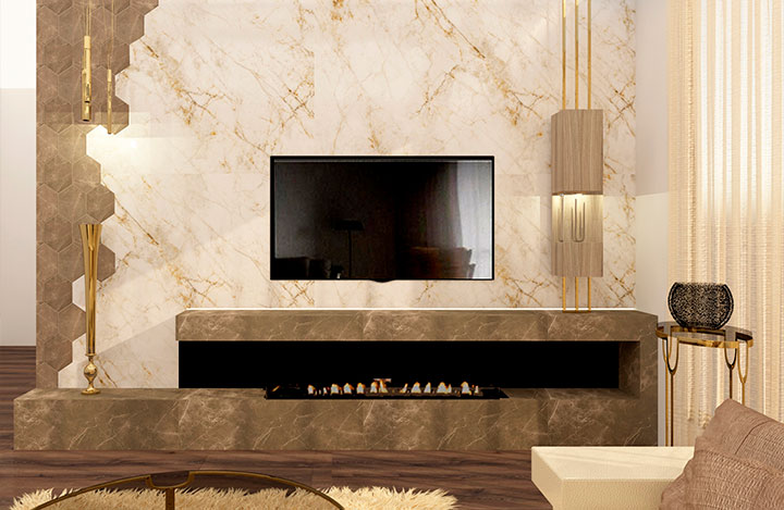 Read more about the article Fire place & TV unit