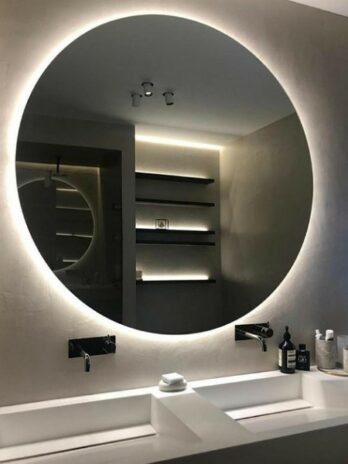 LED Illuminated back light Circle  mirrors