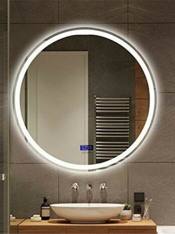 LED Illuminated front circle mirrors (built  in light)